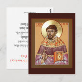 Saint Alexander Hotovitsky Prayer Card Briefkaart (Voorkant / Achterkant)