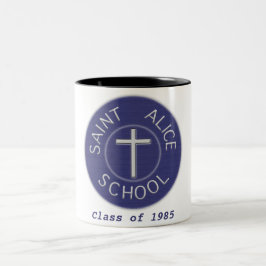Saint Alice School Traditie Klasse van Tweekleurige Koffiemok