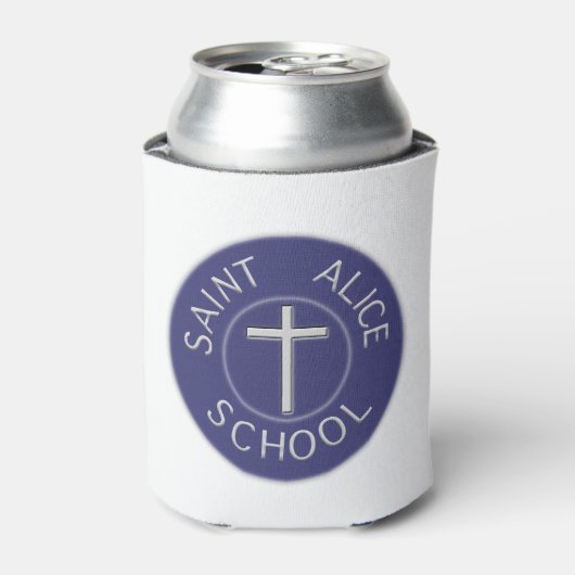 Saint Alice School traditionele patch Blikjeskoeler (Blikje Voorkant)