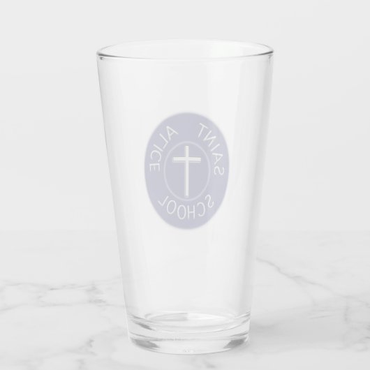 Saint Alice School traditionele patch Glas (Achterkant)