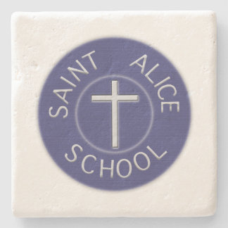 Saint Alice School traditionele patch Stenen Onderzetter