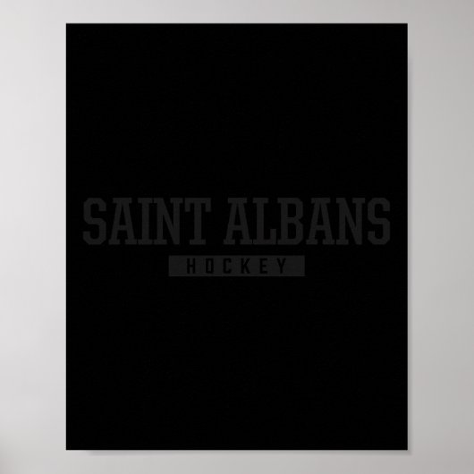 Saint Alns middelbare school hockey  Poster (Voorkant)