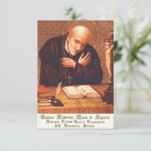 Saint Alphonsus Liguori Bedankkaart (Staand voorkant)