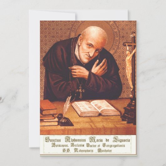 Saint Alphonsus Liguori Bedankkaart (Voorkant)