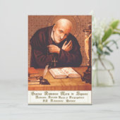 Saint Alphonsus Liguori Bedankkaart (Staand voorkant)