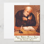 Saint Alphonsus Liguori Bedankkaart (Voorkant / Achterkant)