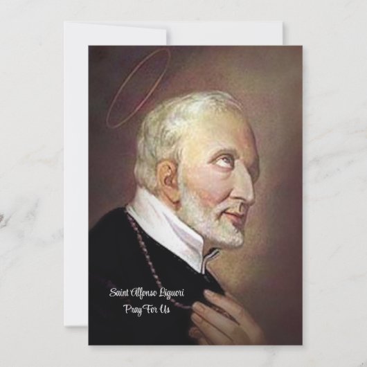 Saint Alphonsus Liguori Feestdagenkaart (Voorkant)