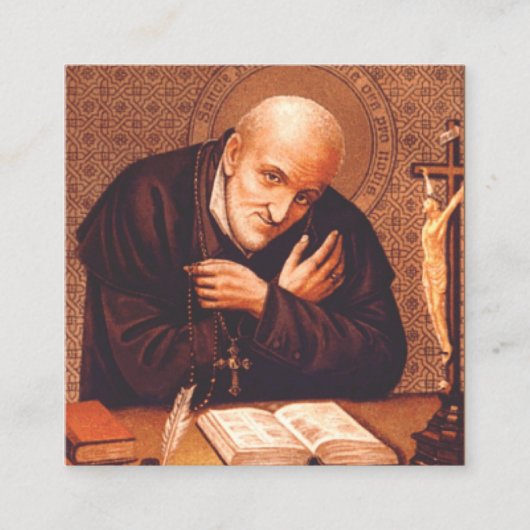 Saint Alphonsus Liguori Vierkante Visitekaartje (Voorkant)