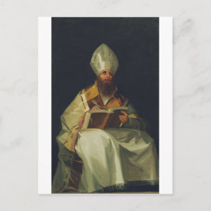 Saint Ambrose door Francisco de Goya Briefkaart