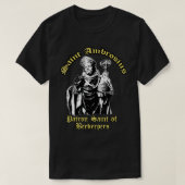 Saint Ambrosius Ambrose Patron Saint-Beekeepers T-shirt (Design voorkant)