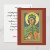 Saint Anastasia Prayer Card Briefkaart (Voorkant / Achterkant)