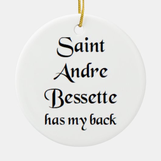 saint andre bessette mok keramisch ornament (Voorkant)
