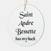 saint andre bessette mok keramisch ornament (Links)