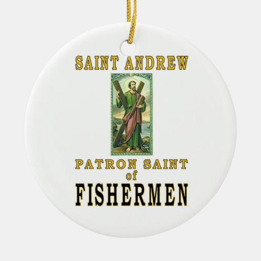 SAINT ANDREW KERAMISCH ORNAMENT (Voorkant)