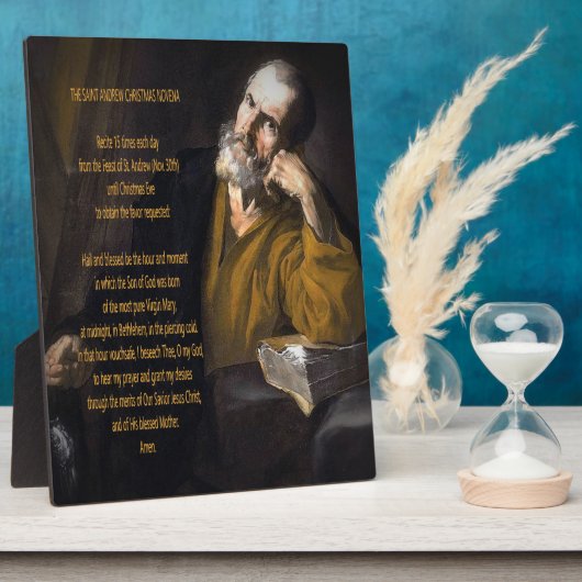 Saint Andrew KerstNovena Fotoplaat (Zijkant)