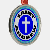 Saint Andrew Metalen Ornament (Rechts)