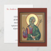 Saint Andrew Prayer Kaart (Voorkant / Achterkant)