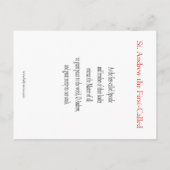Saint Andrew Prayer Kaart (Achterkant)