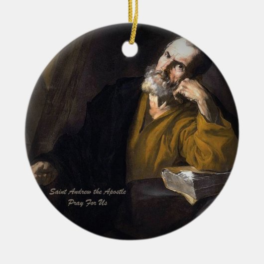 Saint Andrew The Apostle Keramisch Ornament (Voorkant)