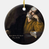Saint Andrew The Apostle Keramisch Ornament (Achterkant)