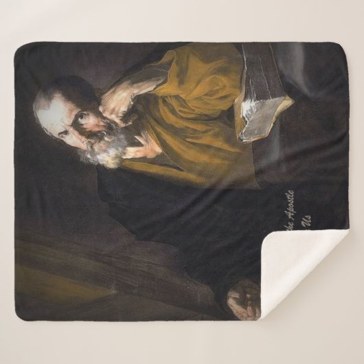 Saint Andrew The Apostle Sherpa Deken (Voorkant (horizontaal))