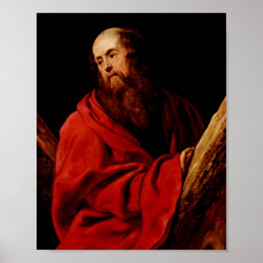 Saint Andrew van Peter Paul Rubens Poster (Voorkant)