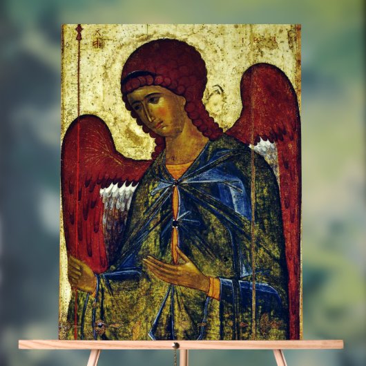 Saint Angel Gabriel Orthodox Icon Acryl Bord (Neutraal)
