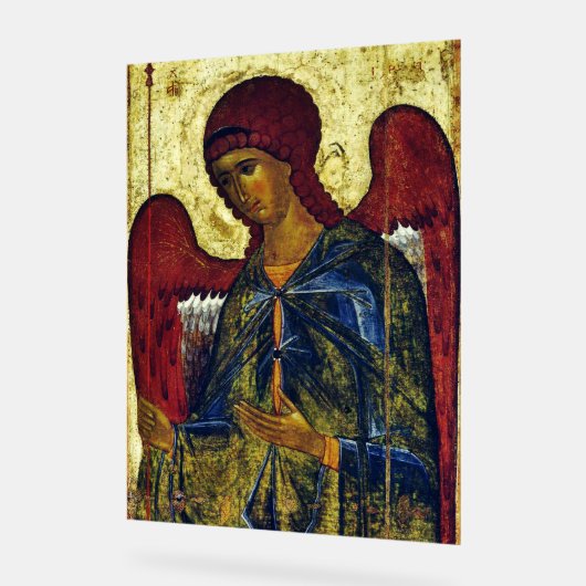 Saint Angel Gabriel Orthodox Icon Acryl Bord (Hoek)