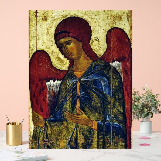 Saint Angel Gabriel Orthodox Icon Acryl Bord (Huwelijk)