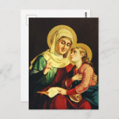 Saint Ann en Virgin Mary Briefkaart (Voorkant / Achterkant)