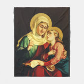 Saint Ann en Virgin Mary Fleece Deken (Voorkant)
