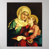 Saint Ann en Virgin Mary Poster (Voorkant)