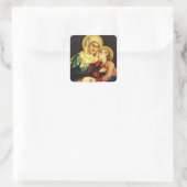 Saint Ann en Virgin Mary Vierkante Sticker (Tas)