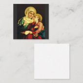 Saint Ann en Virgin Mary Vierkante Visitekaartje (Voorkant / Achterkant)