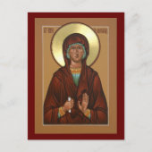 Saint Anna de Kaart van het Prophetess Icon Prayer (Voorkant)