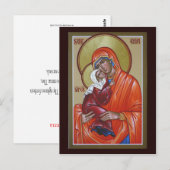 Saint Anna Prayer Card Briefkaart (Voorkant / Achterkant)