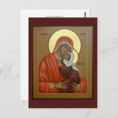 Saint Anna Prayer Card Briefkaart (Voorkant / Achterkant)