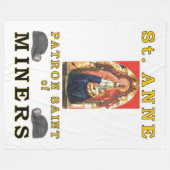 SAINT ANNE FLEECE DEKEN (Voorkant (Horizontaal))