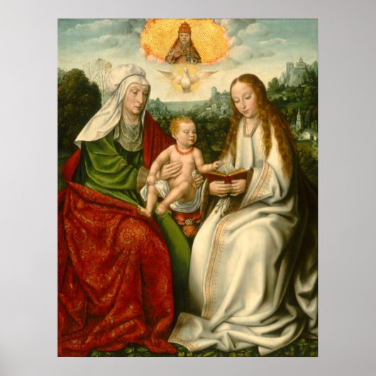 Saint Anne - Master of Frankfurt Fine Art Poster (Voorkant)