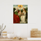 Saint Anne - Master of Frankfurt Fine Art Poster (Keuken)