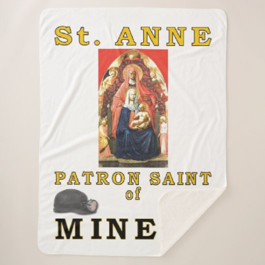 SAINT ANNE SHERPA DEKEN (Voorkant)