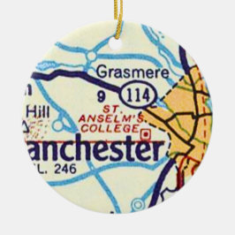 Saint Anselm College Kaart Ornament