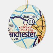 Saint Anselm College Kaart Ornament (Links)