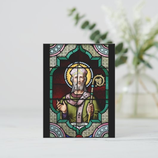 Saint-Anselm-Glas in lood van Canterbury Briefkaart (Staand voorkant)