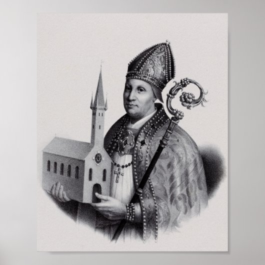 Saint Ansgar Apostle in het noorden Poster (Voorkant)