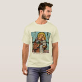 Saint Anthony bidt ons katholiek shirt (Voorkant volledig)