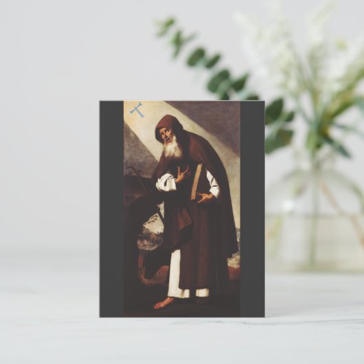 Saint Anthony de Abbot Briefkaart (Staand voorkant)