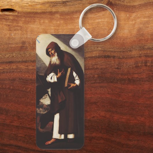 Saint Anthony de Abbot Sleutelhanger (Achterkant)