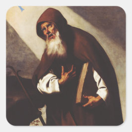 Saint Anthony de Abbot Vierkante Sticker