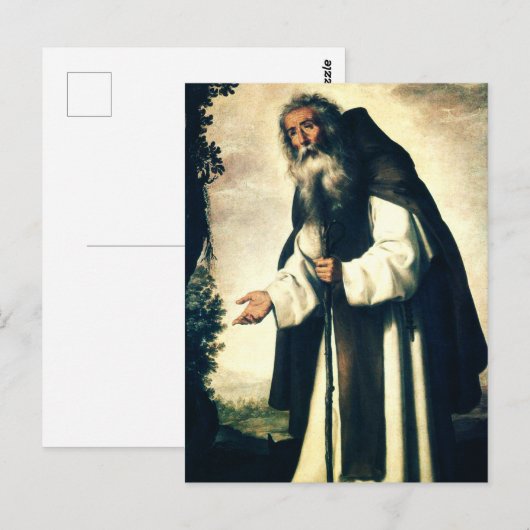 Saint Anthony de Anchorite Briefkaart (Voorkant / Achterkant)